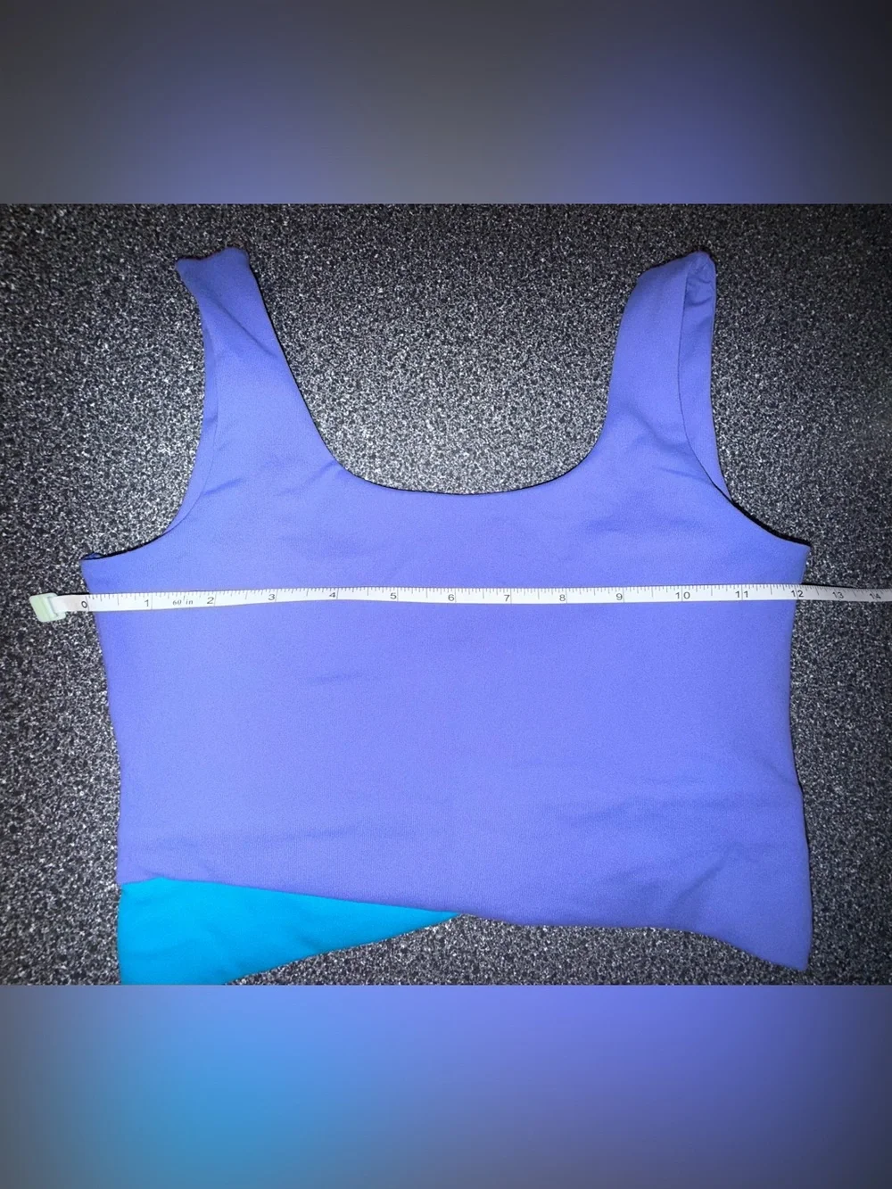 Honeycutt 2 Piece Dance Set Bra Top and Shorts Purple/Teal Size XXS Adult